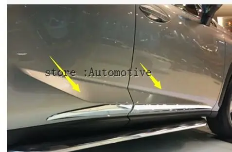 Автомобильный Стайлинг ABS хром наружная дверь кузов молдинг Нижняя крышка