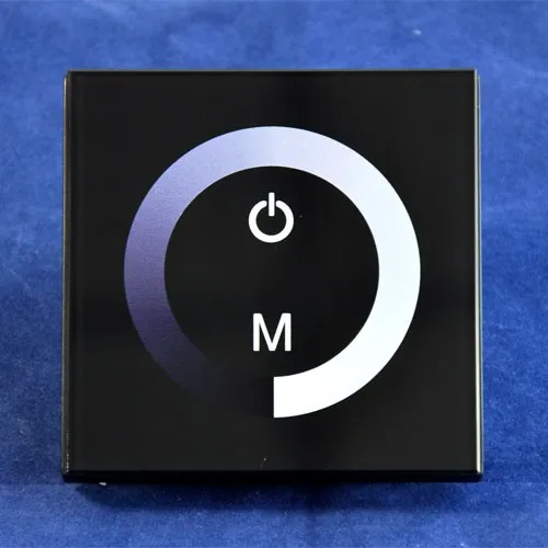 DC12-24v led touch panel dimmer with power and mode button color circle single brightness adjust controller wholesale | Лампы и