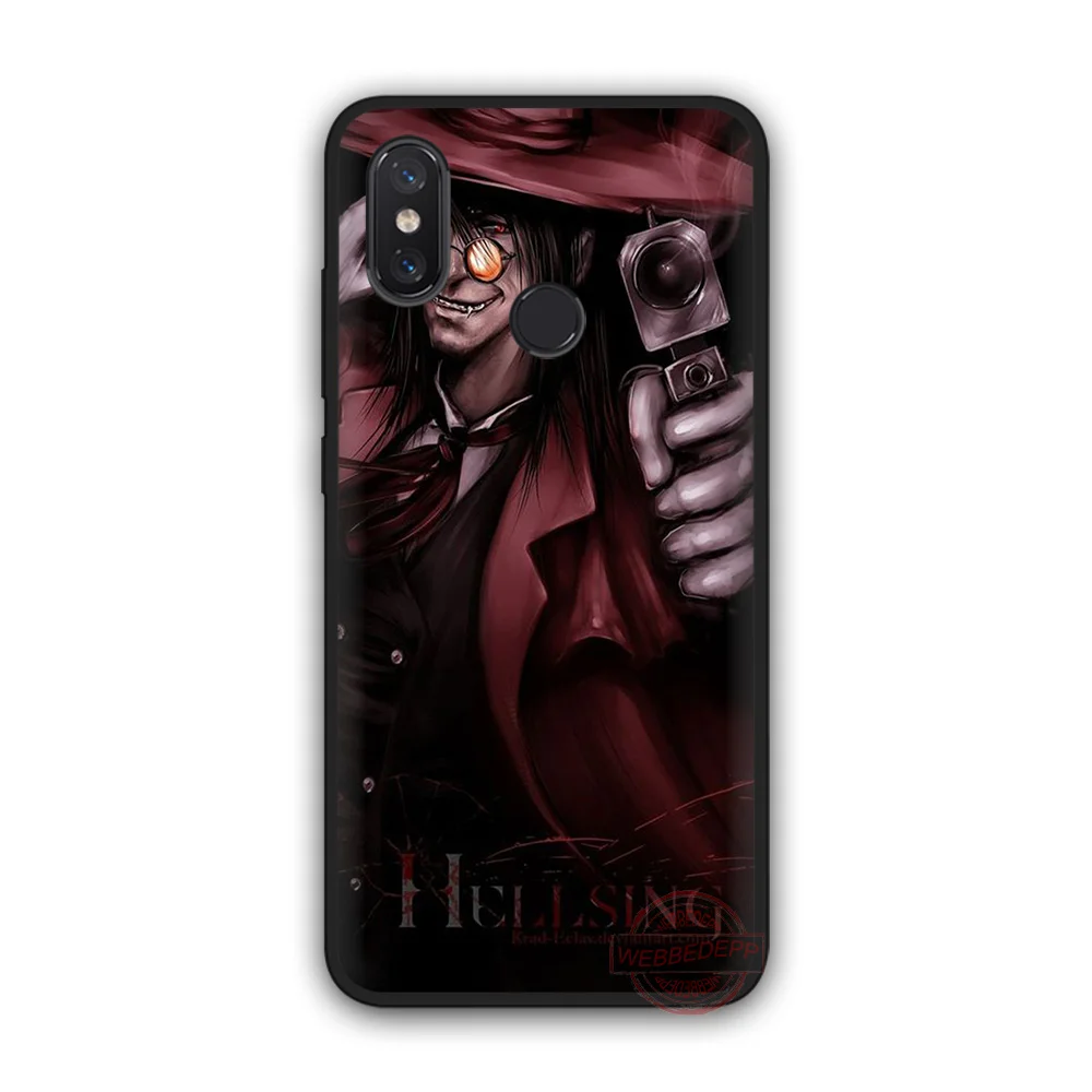 WEBBEDEPP аниме Hellsing Alucard вентилятор ТПУ чехол для телефона Xiaomi Mi 6 8 A2 Lite A1 F1 9 MAX 3 SE |