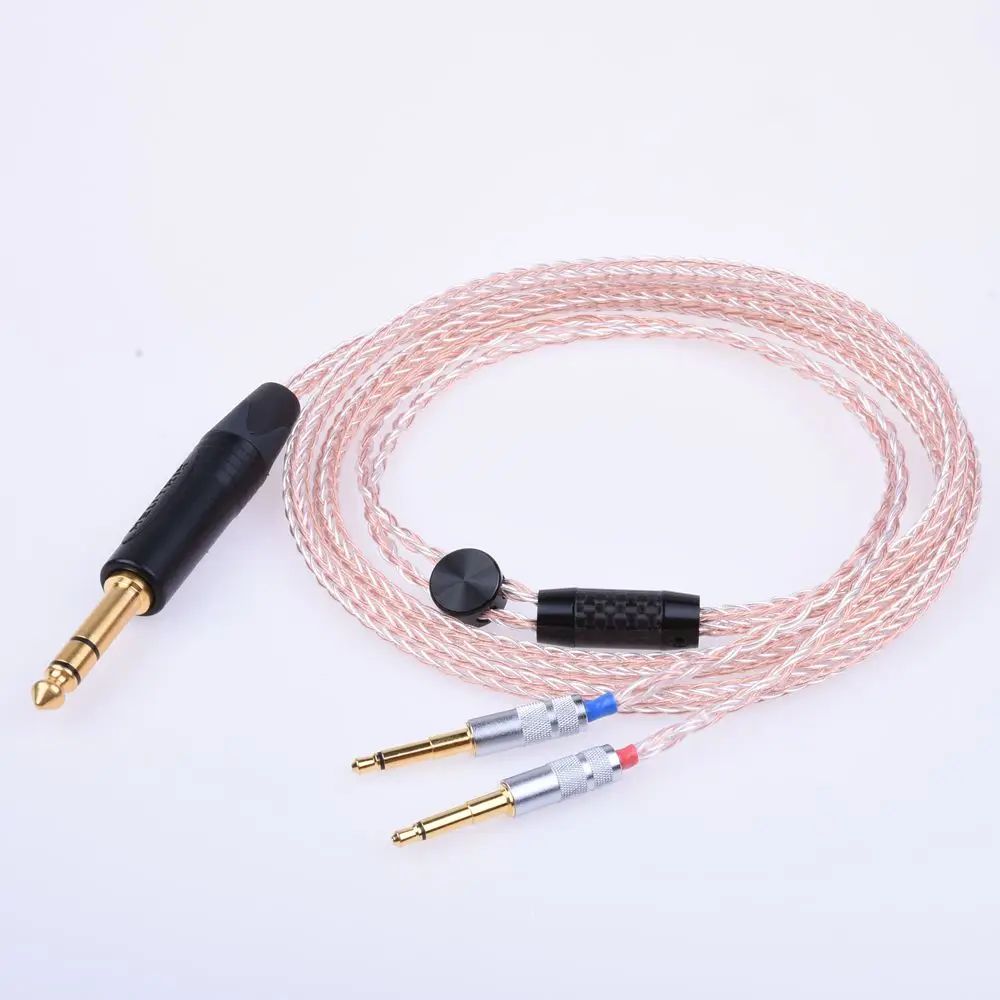 Hi-end 16 ядер 5N Pcocc с серебряным покрытием Наушники Hi-Fi Обновление кабель для Denon AH-D600 AH-D5200 AH-D7100 AH-D7200 AH-D9200