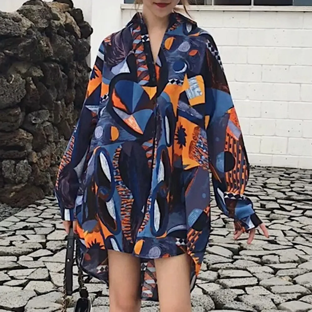 Женские офисные блузки в Корейском стиле повседневные свободные школьные