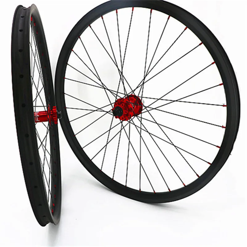 

Free shipping 650B carbon mountain wheel set 27.5er 33x30mm carbon fiber Mtb bike disc wheels Hope 4 Boost 110x15 148x12mm