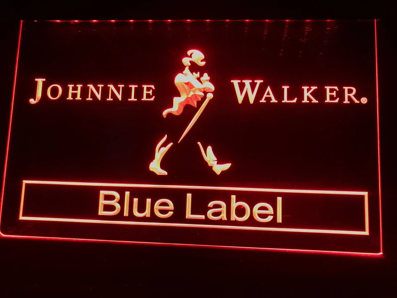 A147 Johnnie Walker Blue Label Bar Nr Led Neon Light Sign | Дом и сад