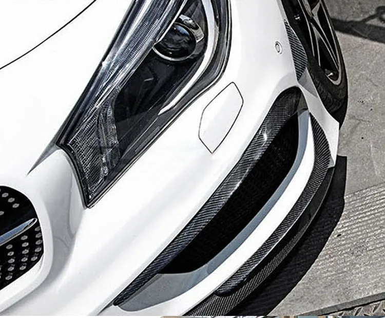 Для Mercedes W117 бампер из углеродного волокна Canards для Benz CLA Class W117 CLA 200+ CLA 200 CLA180 CLA250 Splitter Flap Canard