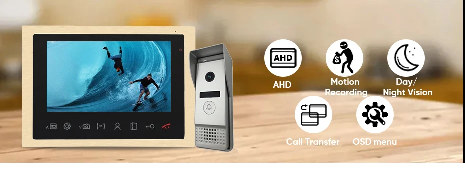 Dragonsview 10 дюймов AHD 960P Видео дверной телефон видео домофон дверной Звонок камера система широкий угол металла разблокировка запись фото