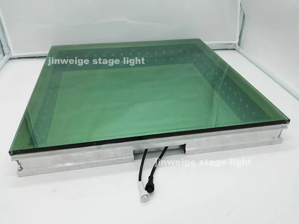 RGB зеркало 1 м x 3D бесконечность СВЕТОДИОДНЫЙ танцпол украшение для ночного клуба