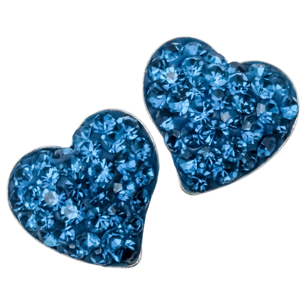 Серьги-гвоздики в форме сердца из стерлингового серебра 925 пробы ювелирные