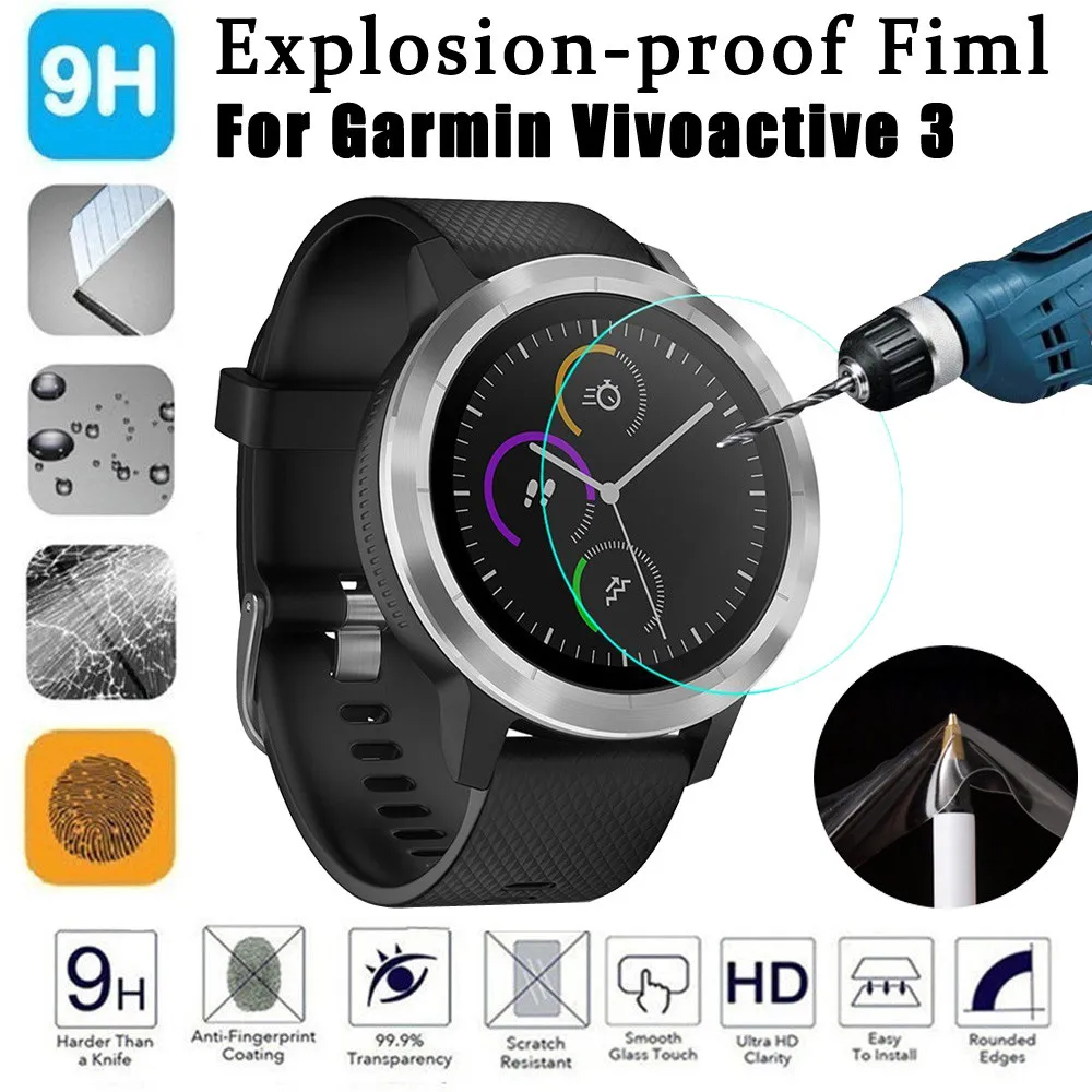 3 шт взрывозащищенные lcd ТПУ Полное покрытие экрана Защитная пленка для Garmin Vivoactive