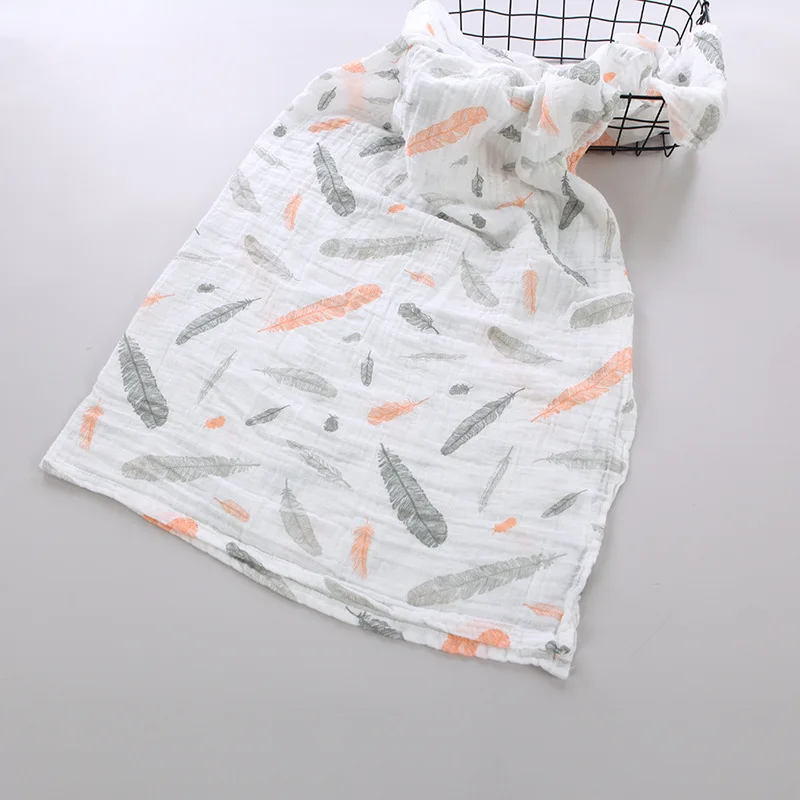 

black serious Muslin Cotton Baby Swaddles For Newborn Baby Blankets Black & White Gauze Bath Towel