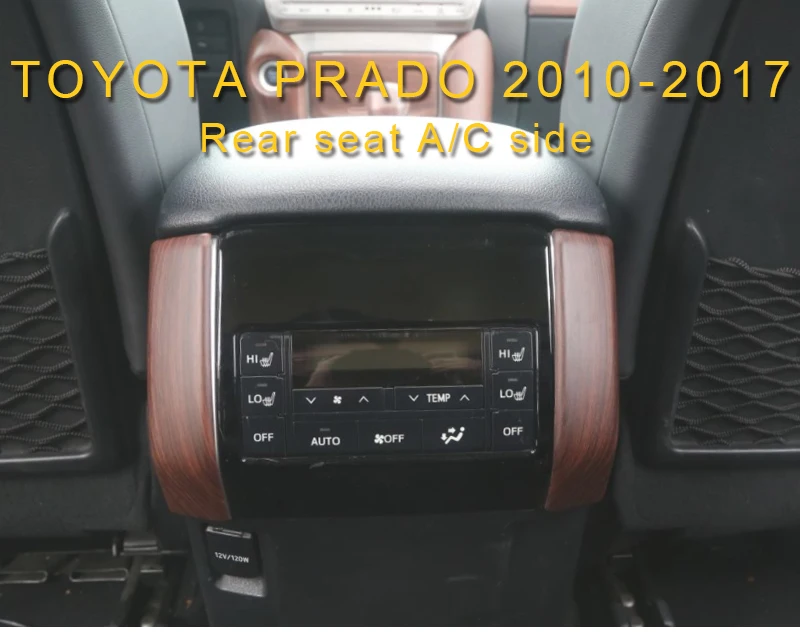Карманго для Toyota Land Cruiser Prado 150, автомобильный Стайлинг, задняя крышка на вентиляционное отверстие, боковая накладка, рамка, наклейка, аксессуары для интерьера