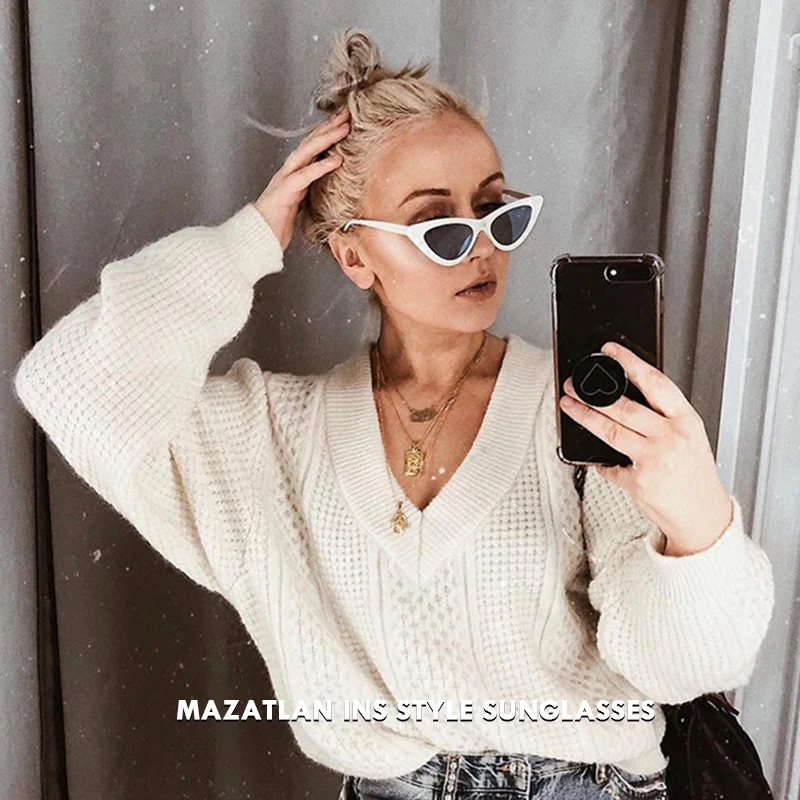 Женские солнцезащитные очки Mazatlan дизайнерские винтажные кошачий глаз в стиле