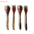 coffee spoon Colorful Spoon Long Handle Flatware Coffee Drinking Tools Kitchen stainless steel fork chopsticks drop shipping
