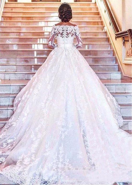 SHJ313 Vestidos De Novia, длинные рукава, кружевные свадебные платья,, Alibaba, на заказ, винтажные, для невесты, новая мода, Robe De Mariee