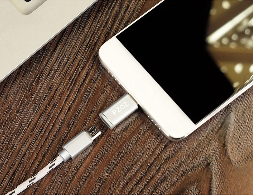 PZOZ Micro USB адаптер для 8 pin type c otg зарядки данных для iPhone Xs Max Xr X 8 7 6 5S iPad зарядное устройство кабель type-c usb c адаптер