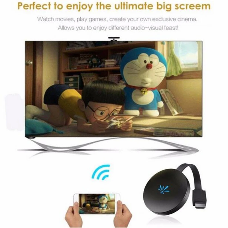 ТВ-флешка KuWFi 2 4 ГГц HD Wi-Fi дисплей экран зеркальное отображение телевизора