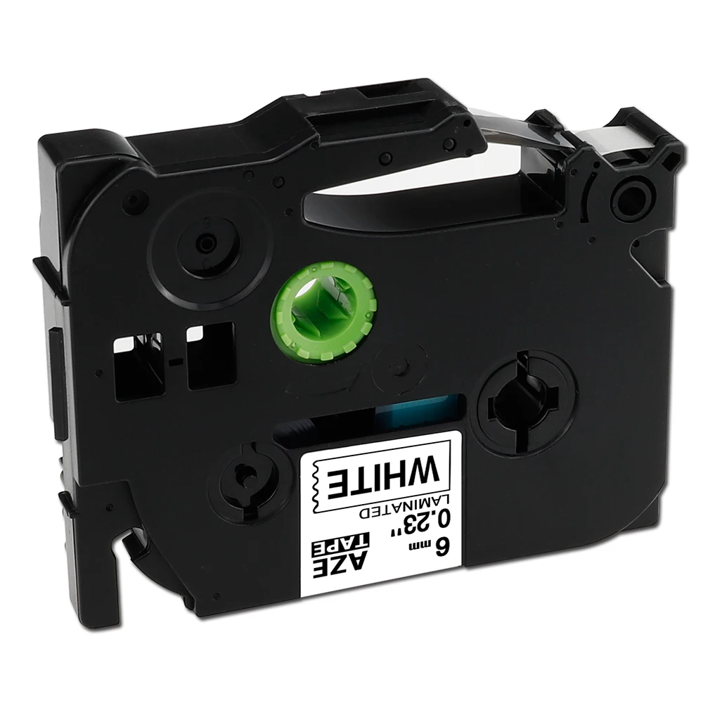 2 упаковки совместимые с Brother P Touch Label TZe 211 TZe211 6 мм черный на белый для принтера
