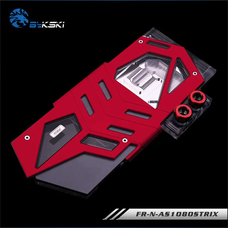Bykski полный охват GPU Блок воды для VGA ASUS GTX1080TI 1080 1070 видеокарта FR N AS1080STRIX|Кулеры и