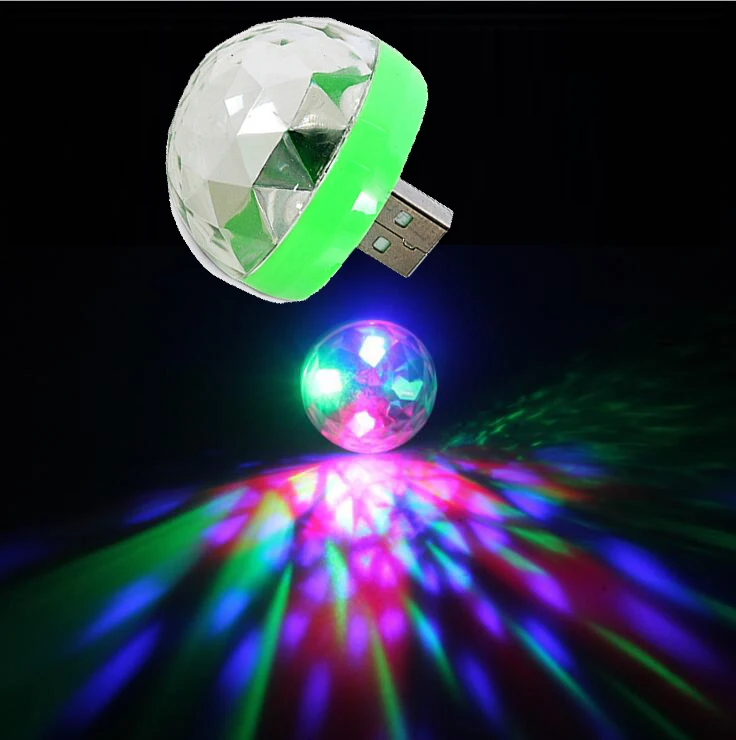 Автомобильная атмосферная лампа USB RGB светодиодный музыкальный сценический шоу