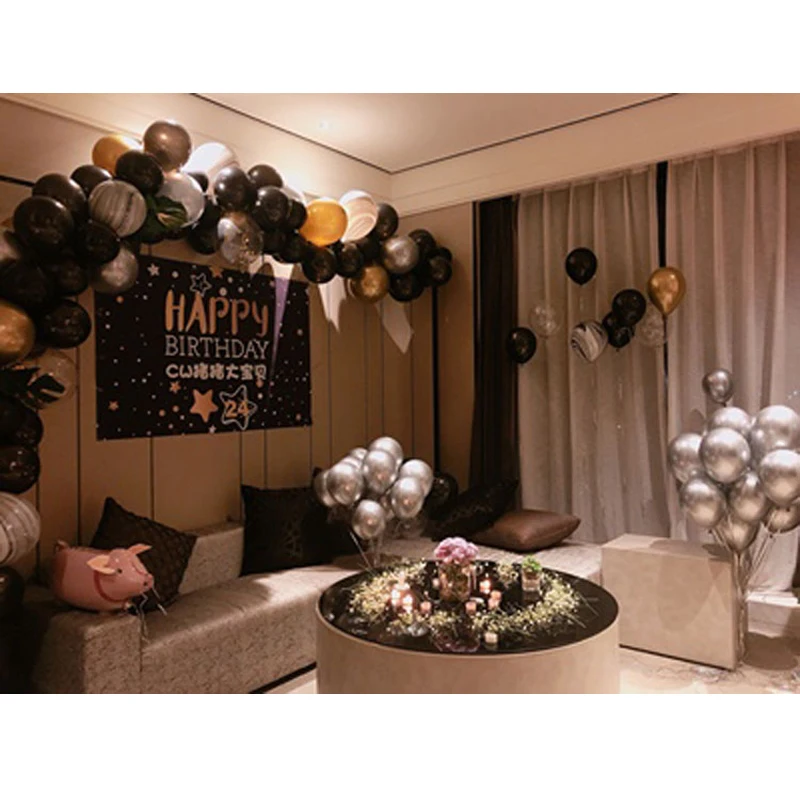 12 дюймовый толстый перламутровый металлический цветной воздушный шар фото