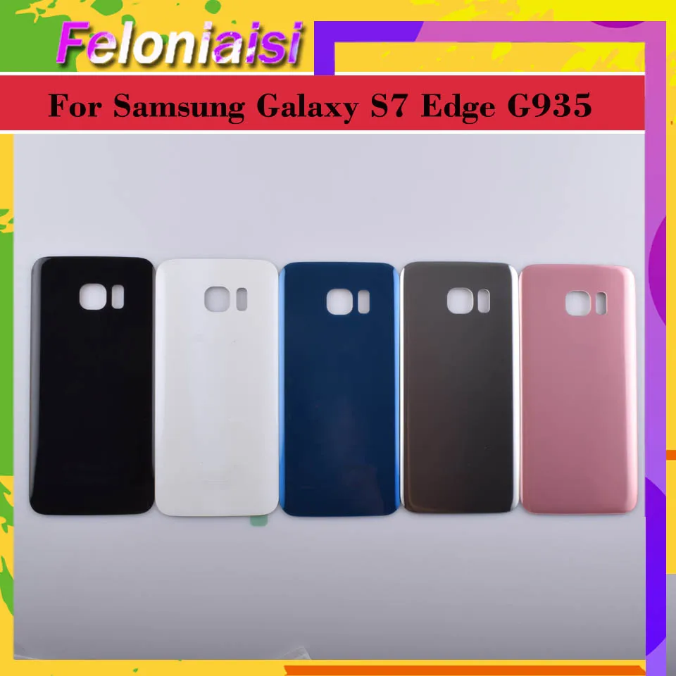 10 шт./лот оригинал для samsung Galaxy S7 Edge G935 G9350 G935F SM-G935F корпус крышка батареи задняя