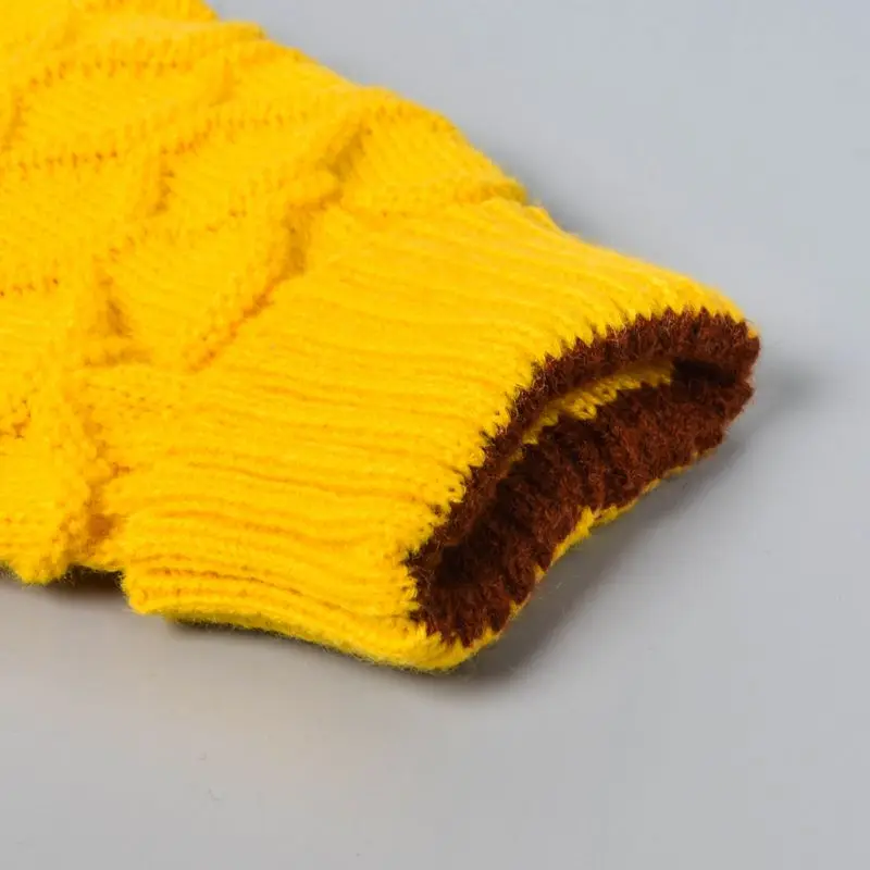 

Pet Dog Casual Plaid Sweater Puppy Turtleneck Cloth for Winter Autumn Pet Hoodies High Collar Costume Pet Dog Sweater Supply W1