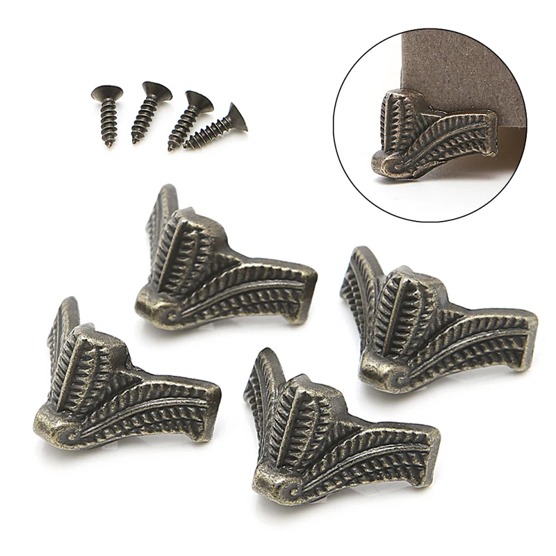 4 шт. винтажная шкатулка для ювелирных изделий Деревянный чехол декоративная