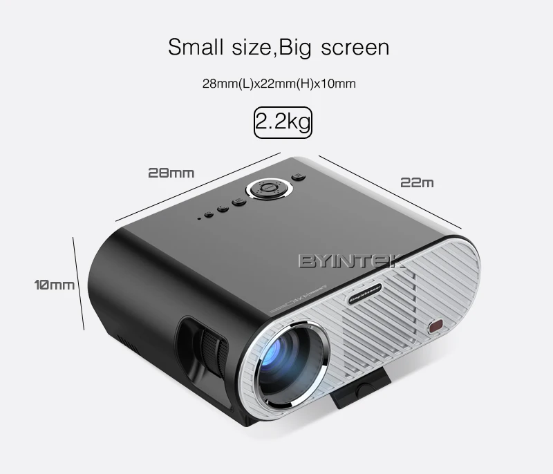 BYINTEK GP90up 1280x800 WXGA 720P t90 T90s кинотеатр USB Full HD видео HDMI 1080P умный Wifi Android домашний