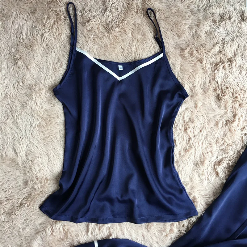 Женские длинные штаны + топы пижамный комплект из 2 предметов 2017 Новый дизайн