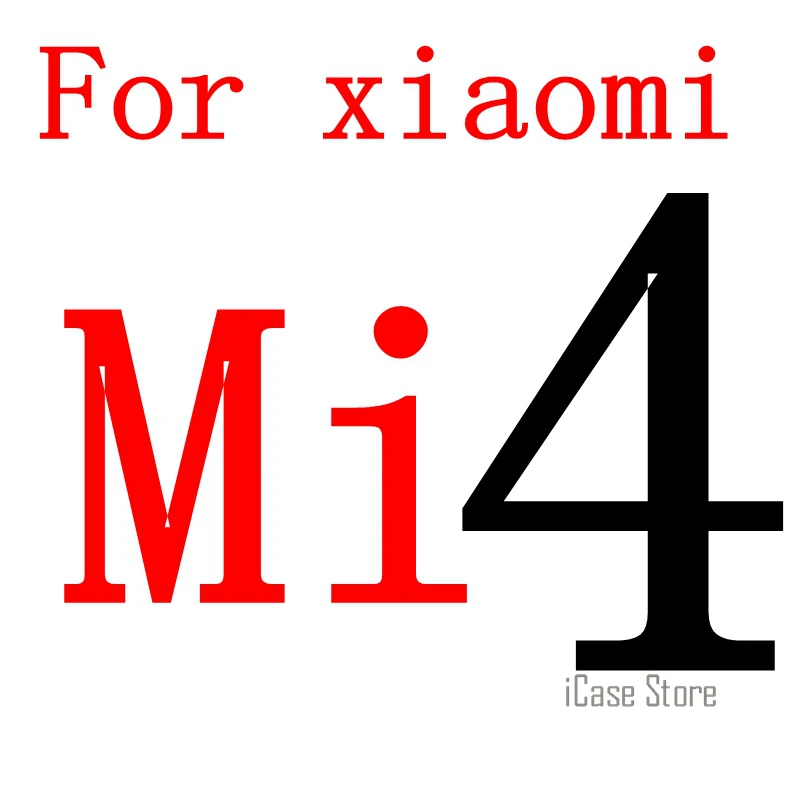 Закаленное стекло 9H для xiaomi redmi note 1 note 2 note 3 Pro mi 2 mi 3 mi 4 mi 5 mi 4c mi 4i mi 4S mi 3 4 5 чехол с защитной пленкой для экрана - Цвет: For mi4