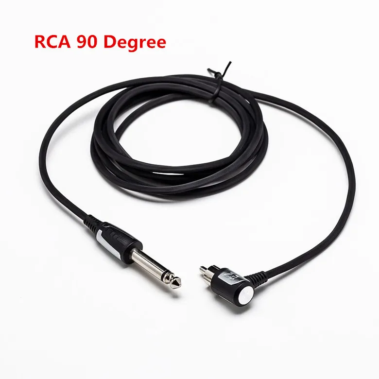 90 Degree RCA 6FT EZ мастер Pro татуировки Клип шнур силиконовый куртка кабель RCA DC ястреб Стиль соединение для картридж татуировки Питание - Цвет: 90 Degree RCA