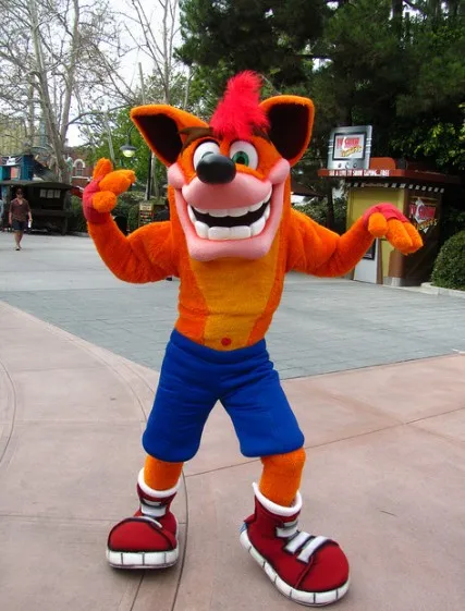OISK Custom Crash Bandicoot костюм талисмана Хэллоуин Рождество День рождения карнавал