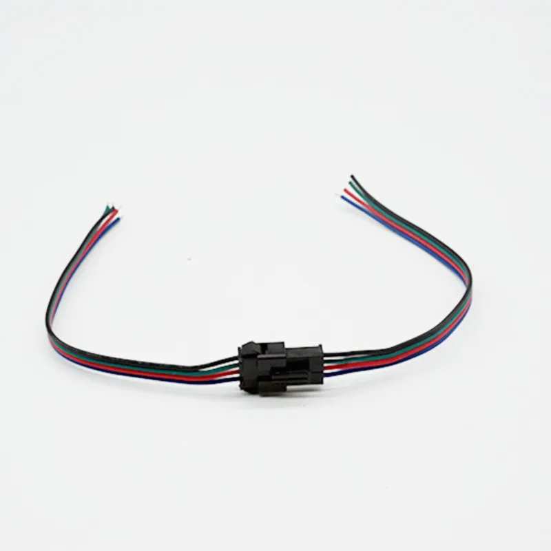 100 пара 4 Pin JST SM разъем мужчин и женщин JST SM разъем кабеля для 5050/3528 RGB Светодиодные ленты света