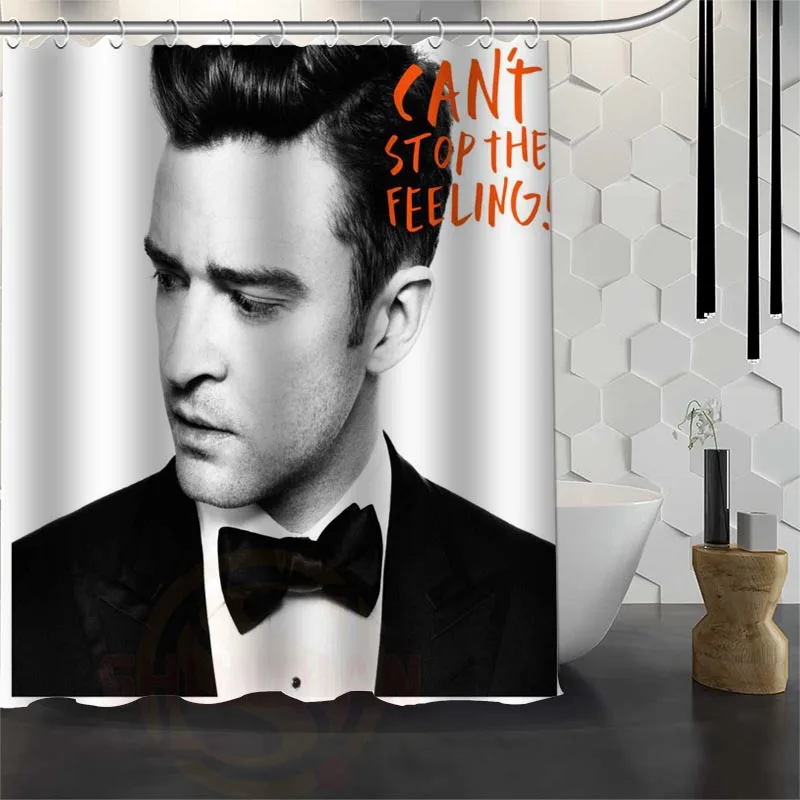 

Best Custom Waterproof Bathroom Justin Timberlake Shower Curtain Polyester Fabric Bathroom Curtain 165X180cm,180X200cm P#