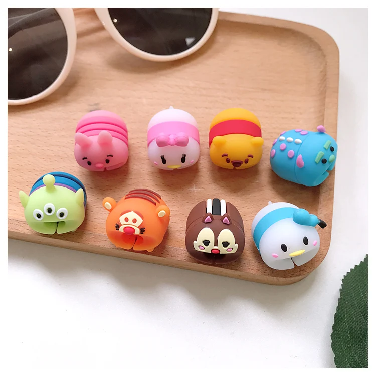 Мультяшный usb-кабель для защиты данных Кукольный Аксессуар укуса животных