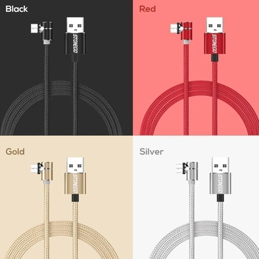 Buyincoins (1 м) 90 градусов угол Магнитный разъем зарядный кабель Micro usb type C