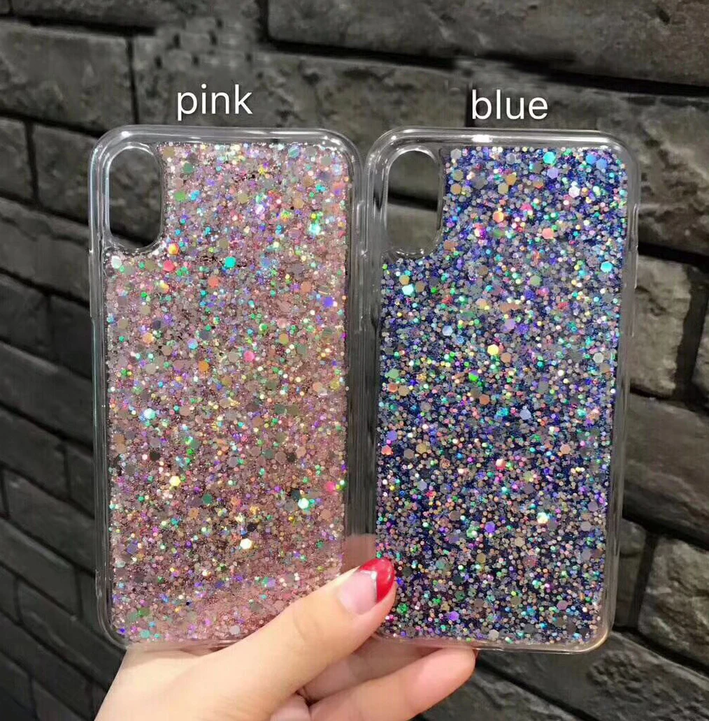 Yhcsz мягкий силиконовый Bling блестка противоударный чехол для телефона iPhone 6 6S 7 8 Plus x