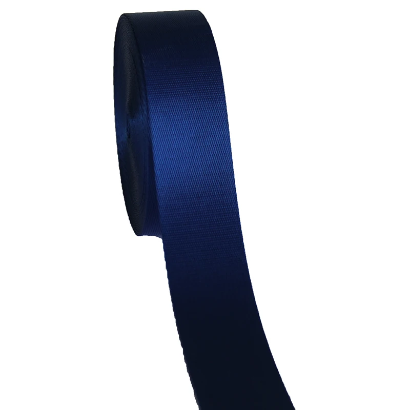 

high quality 38mm 1.5 inch nylon webbing twill tape blue color 1mm thickness 50 yards/lot