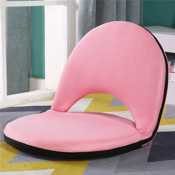 Pink Color Пол подушка для кресла, дивана Регулируемый 6 положениями переключателя с откидной спинкой моющееся покрытие нанесите монтажную пену с твердой Поддержка для детей и взрослых складной стул - Цвет: Pink Color