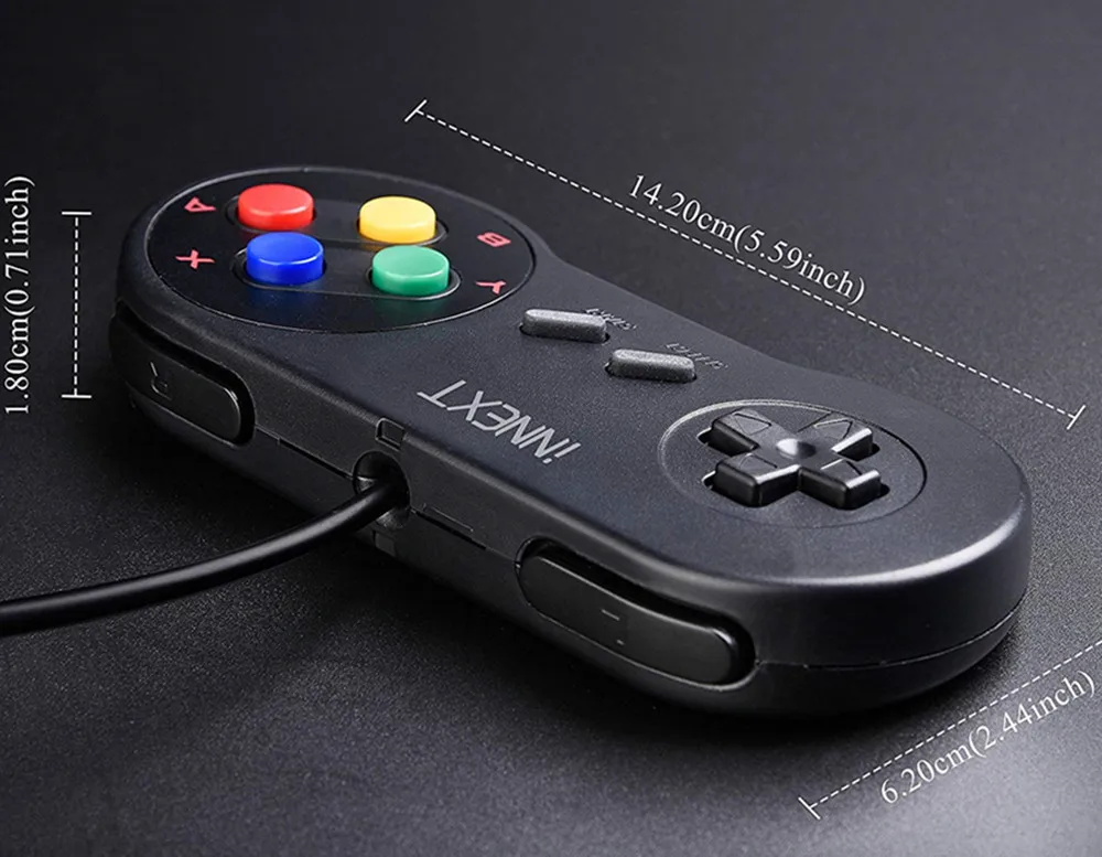Геймпад USB 2 шт. суперчувствительный игровой консоль SNES usb Классический джойстик