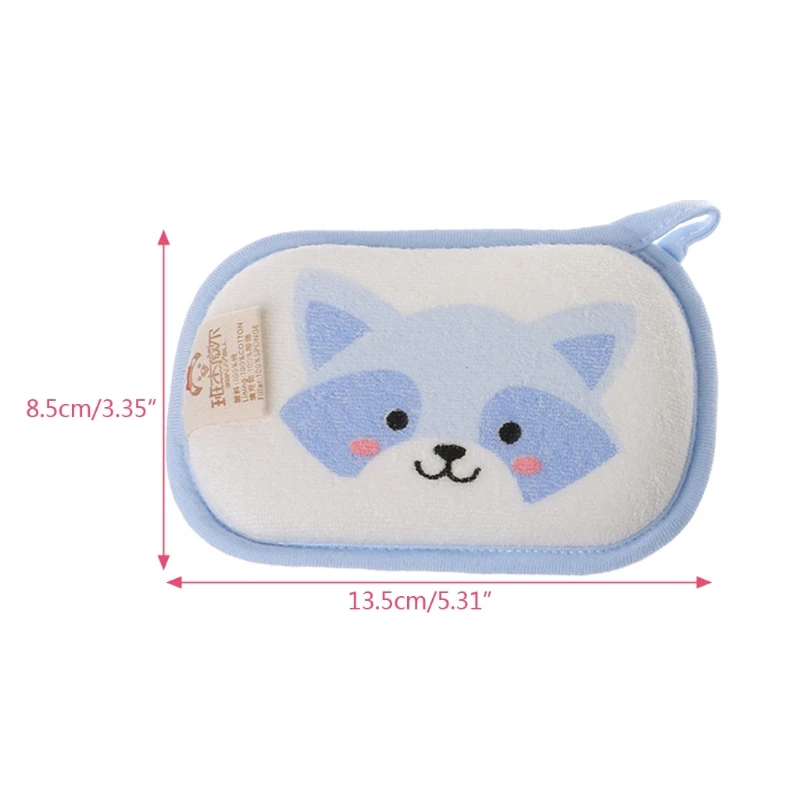 

Cartoon Style Newborn Baby Bath Brushes Infant Shower Sponge Cotton Rubbing Body Wash Towel Soft