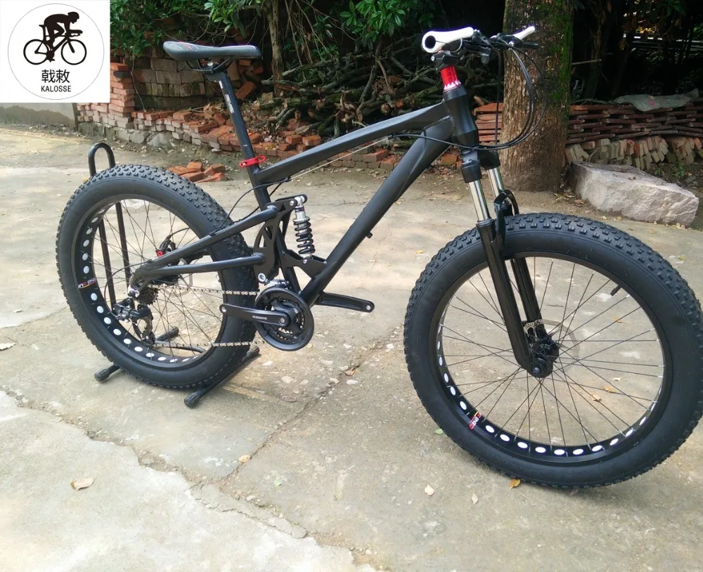 Kalosse полноподвесная рама из сплава Fat bike 165 мм для путешествий DH снежный велосипед