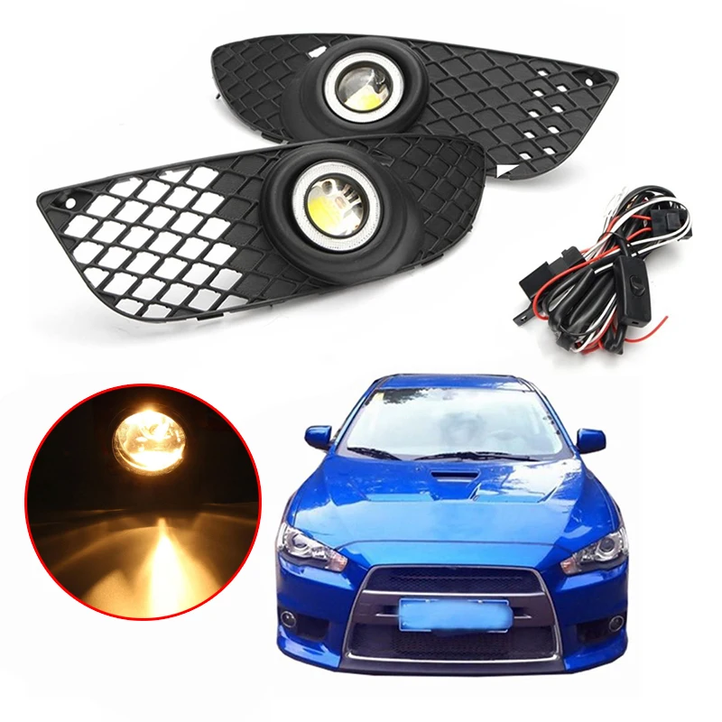 Черная ABS передняя пемза решетка облицовки радиатора + противотуманные фары крюк