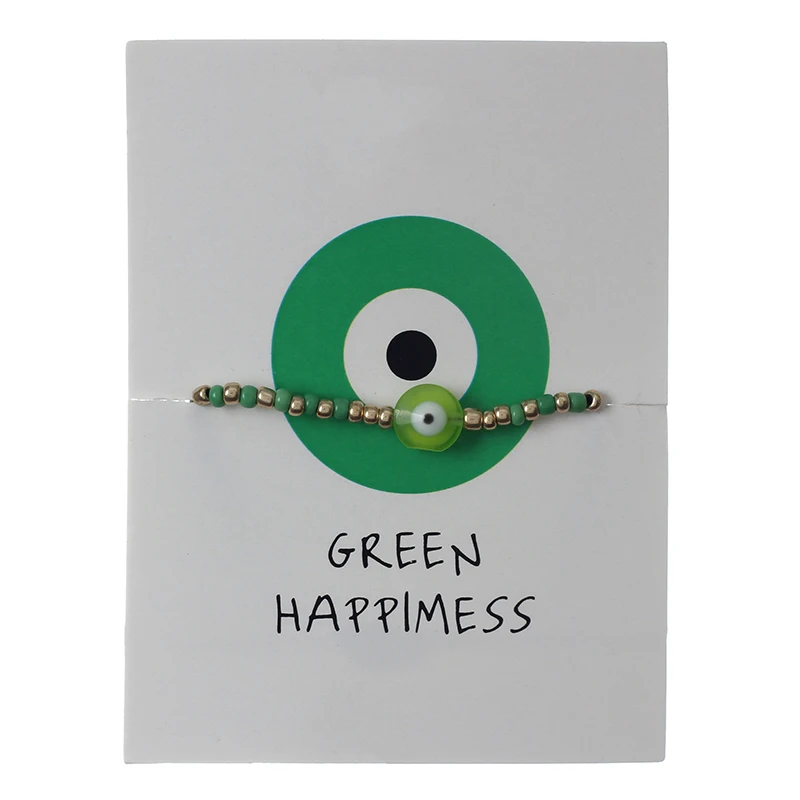 Lucky Eye Beaded Bracelet Colorful For Women Men Jewelry Bohemian Lobster Clasps CN115 | Украшения и аксессуары