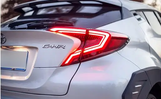 Автомобильные стильные стоп-сигналы для Toyota CH-R C-HR CHR светодиодные задние фонари противотуманная лампа задняя лампа DRL+ тормоз+ Парк+ Сигнальные огни - Цвет: Red color