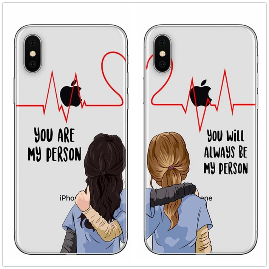 Чехол для телефона Greys Anatomy You're My Person sister bff iPhone 11pro 11 PRO 12 MINI 7 Plus 8 6s X XS MAX Se 2020 XR