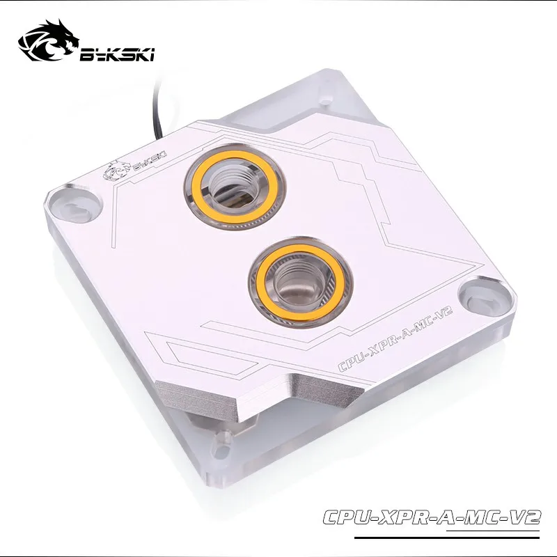 Bykski cpu водный блок для INTEL LGA1150 1151 1155 1156 2011 2066X99 I7 RGB светильник с поддержкой 5 в 3PIN GND коннектор к материнской плате