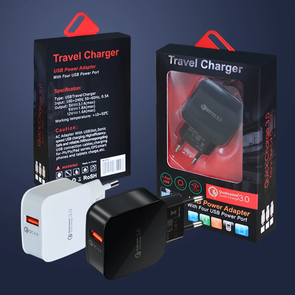 A.S USB зарядное устройство Quick Charge 3 0 быстрое QC3.0 адаптер для мобильных телефонов