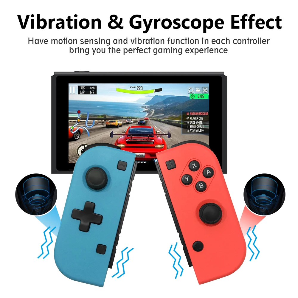 Беспроводной Bluetooth переключатель геймпады разделенная ручка для Nintendo Switch