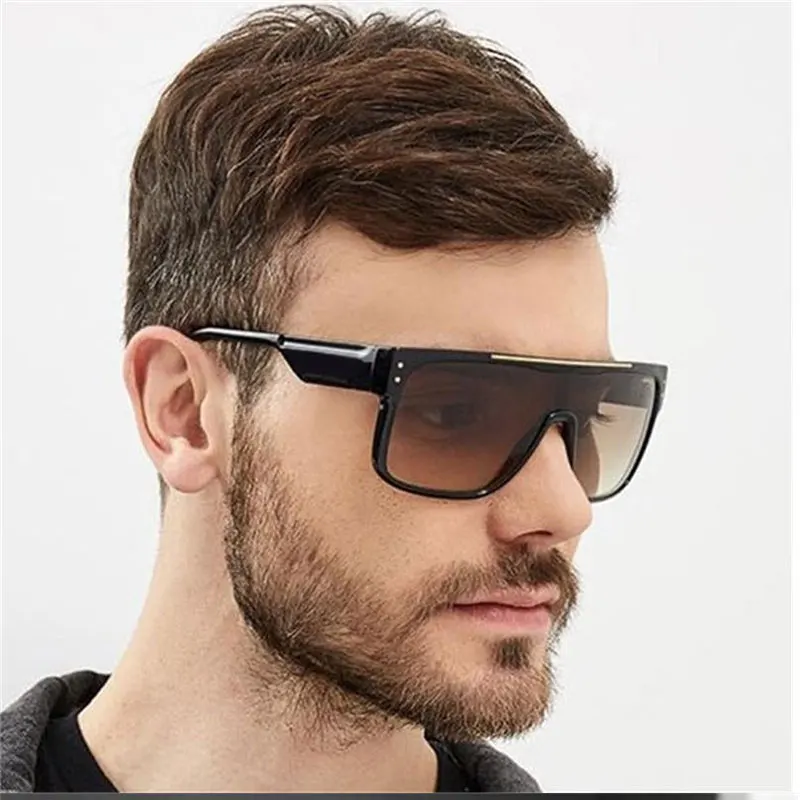 Мужские брендовые поляризованные очки мужские ретро черные коричневые оттенки