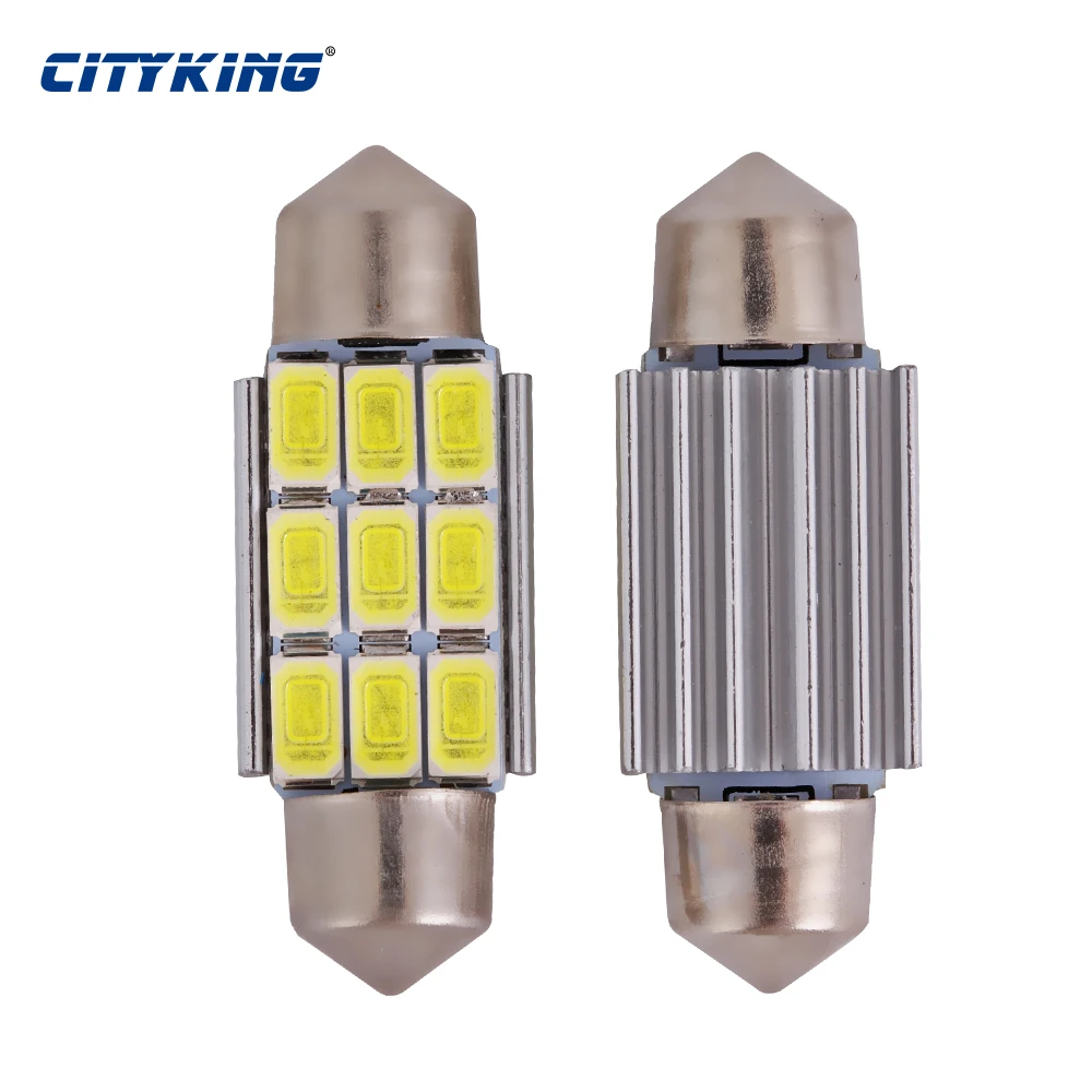 50 шт./лот гирлянда 36 мм 39 42 9smd LED 5630 5730 Гирлянда SMD 9LED Canbus без ошибок светодиодная